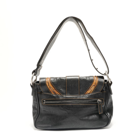 Christian Dior Gaucho Shoulder Bag black WS29022