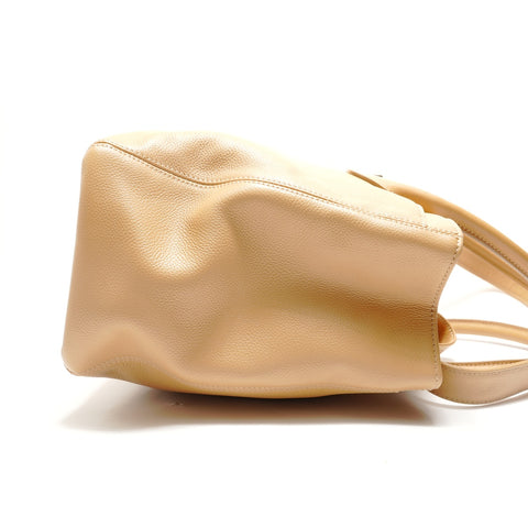 CHANEL Item No. 9, 2002-2003 Executive Tote, Calfskin Handbag beige WS29024