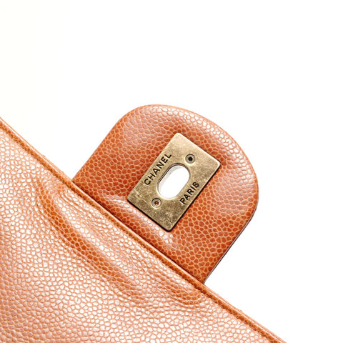 CHANEL 18th series 2012-2013 Big Mato 2way Chain Shoulder Bag Brown WS29025