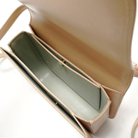 LOEWE Goya Kleine Leder Umhängetasche beige WS29026