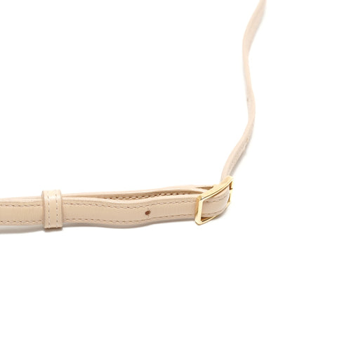 LOEWE Goya Kleine Leder Umhängetasche beige WS29026