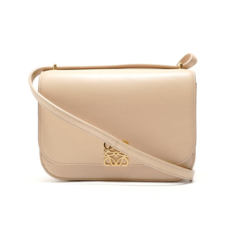 LOEWE Goya Small Leather Shoulder Bag beige WS29026