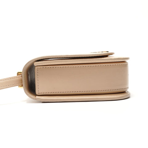LOEWE Goya Kleine Leder Umhängetasche beige WS29026
