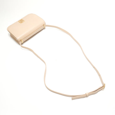 LOEWE Goya Kleine Leder Umhängetasche beige WS29026