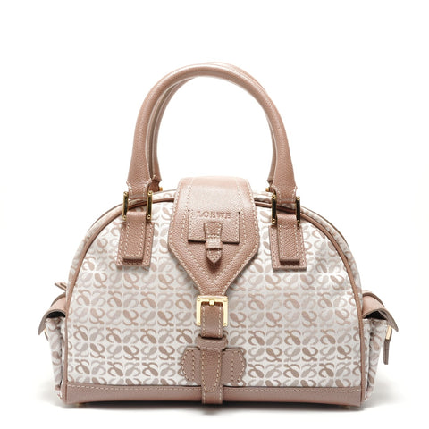 LOEWE Anagram Mini Traveler Bowling Handbag beige WS29027