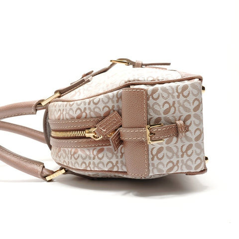LOEWE Anagram Mini Traveler Bowling Handtasche beige WS29027