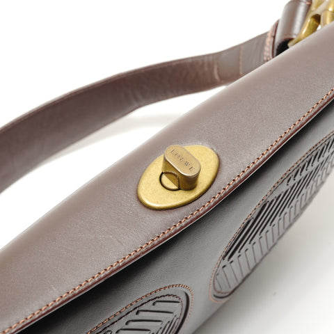 LOEWE Anagram Turnlock Umhängetasche Braun WS29029