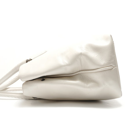 BOTTEGAVENETA Marco Polo Leather Tote Tote Bag white WS29031
