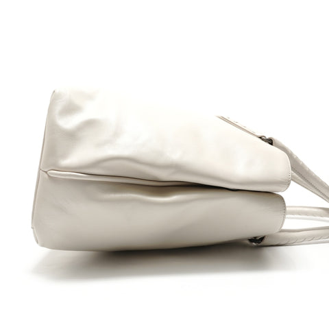 BOTTEGAVENETA Marco Polo Leather Tote Tote Bag white WS29031