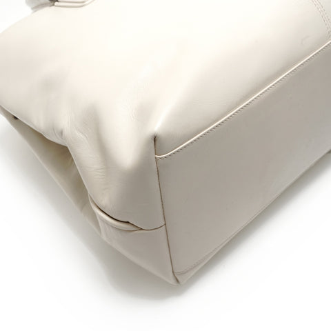 BOTTEGAVENETA Marco Polo Leather Tote Tote Bag white WS29031