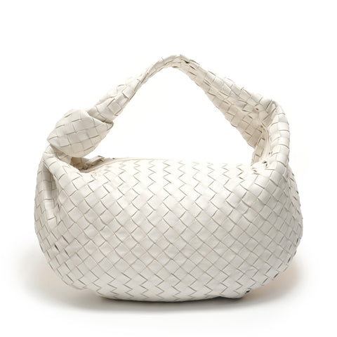 BOTTEGAVENETA INTRECCIATO Knot Handbag white WS29033