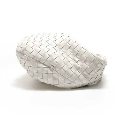 BOTTEGAVENETA INTRECCIATO Knot Handbag white WS29033