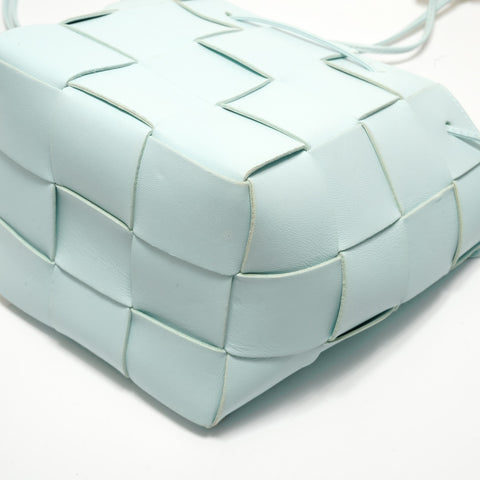 BOTTEGAVENETA INTRECCIATO Crossbody Shoulder Bag blue WS29035