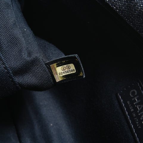 CHANEL 货号 22, 2016 牛仔斜挎包 SV金属 单肩包 海军蓝 WS29038