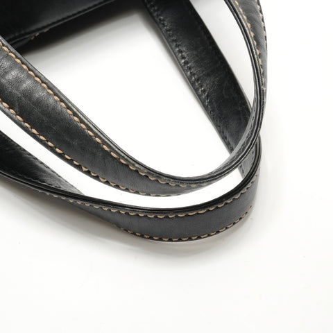 CHANEL Series 6, 1996-1997 Wild Stitch Tote Handbag black WS29040