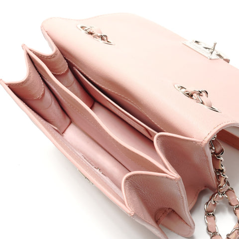 CHANEL Artikel-Nr. 25 Half COCO Mark Lederketten-Umhängetasche rosa WS29041