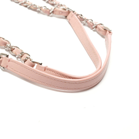 CHANEL Artikel-Nr. 25 Half COCO Mark Lederketten-Umhängetasche rosa WS29041