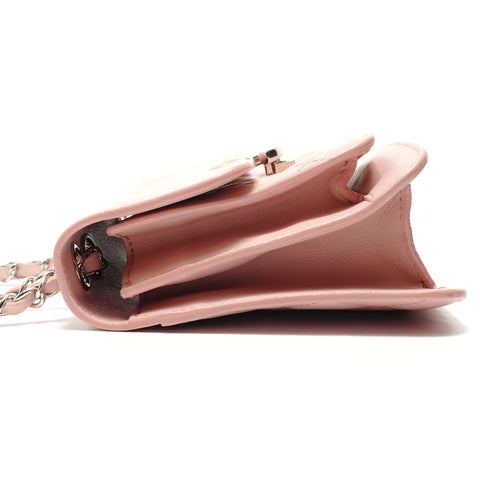 CHANEL Artikel-Nr. 25 Half COCO Mark Lederketten-Umhängetasche rosa WS29041