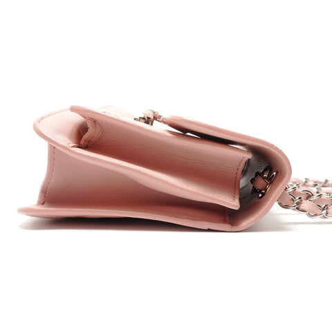 CHANEL Artikel-Nr. 25 Half COCO Mark Lederketten-Umhängetasche rosa WS29041