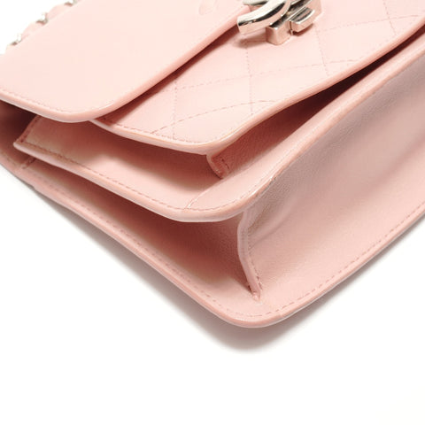 CHANEL Artikel-Nr. 25 Half COCO Mark Lederketten-Umhängetasche rosa WS29041