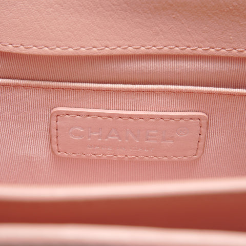 CHANEL Artikel-Nr. 25 Half COCO Mark Lederketten-Umhängetasche rosa WS29041