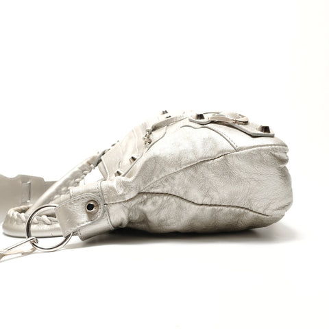 BALENCIAGA Le City 2way Handbag Silver WS29042