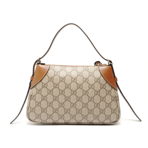 GUCCI GG Emblem Supreme Kleine Umhängetasche beige WS29045