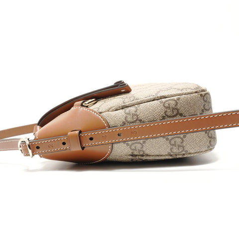 GUCCI GG Emblem Supreme Kleine Umhängetasche beige WS29045