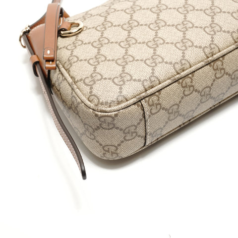 GUCCI GG Emblem Supreme Kleine Umhängetasche beige WS29045