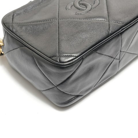 CHANEL Series 0, 1985-1986, Lambskin with Fringe Shoulder Bag black WS29047