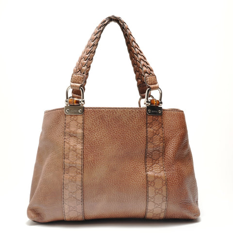 GUCCI Shima Bamboo Tote Bag Brown WS29049