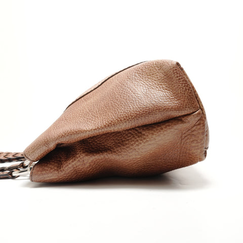 GUCCI Shima Bambus-Einkaufstasche Braun WS29049