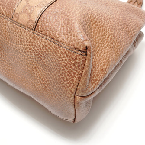 GUCCI Shima Bambus-Einkaufstasche Braun WS29049