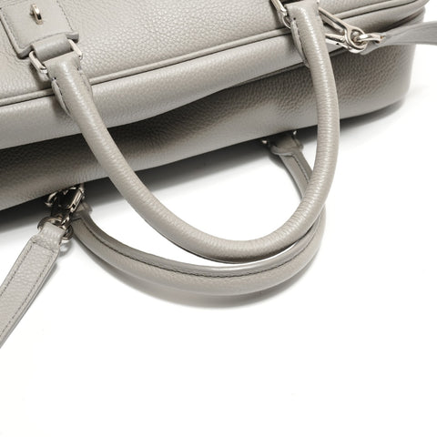 LOEWE Amazona 28 2WAY 皮革手提包 灰色 WS29051