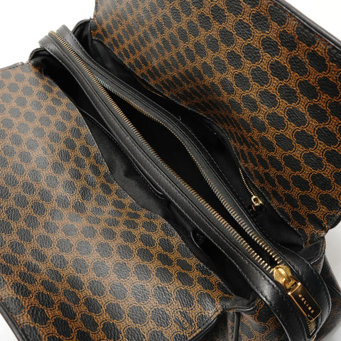 CELINE Macadam PVC Handbag Brown WS29053