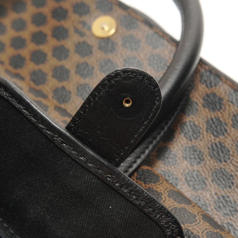 CELINE Macadam PVC Handbag Brown WS29053