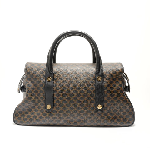 CELINE Macadam PVC Handbag Brown WS29053
