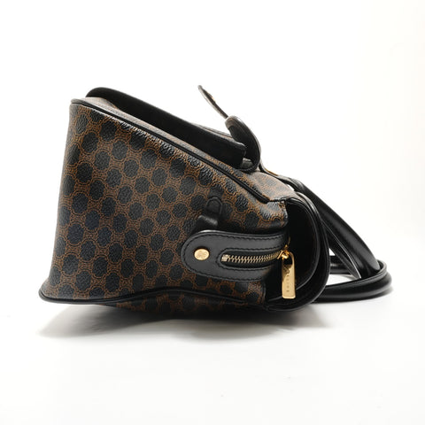CELINE Macadam PVC Handbag Brown WS29053