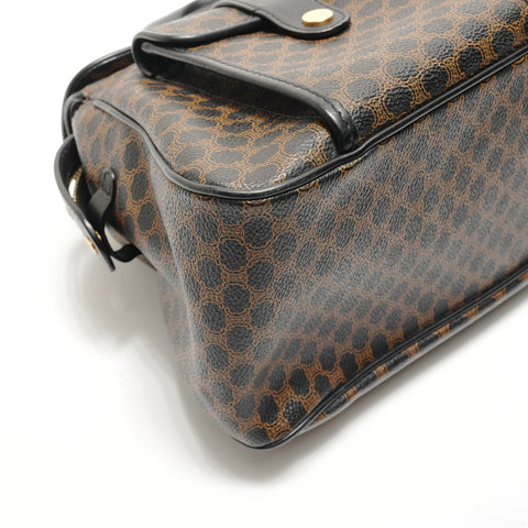 CELINE Macadam PVC Handbag Brown WS29053