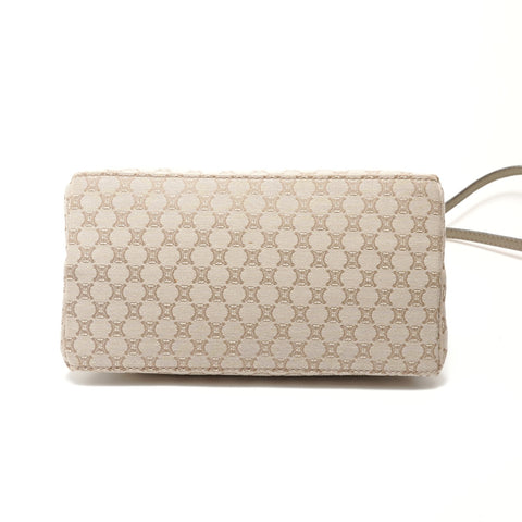 CELINE Macadam coin purse, canvas Shoulder Bag beige WS29054