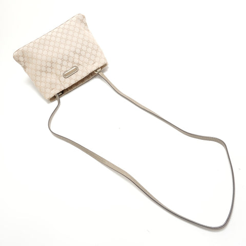 CELINE Macadam coin purse, canvas Shoulder Bag beige WS29054