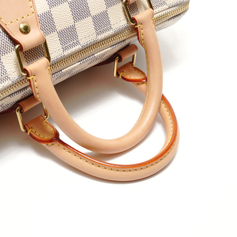 LOUIS VUITTON Speedy 25 Damier Azur N41534 Handbag white WS29055