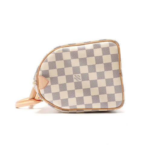 LOUIS VUITTON Speedy 25 Damier Azur N41534 Handbag white WS29055