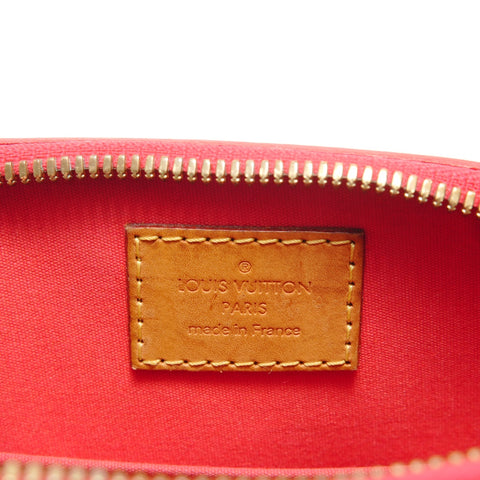 LOUIS VUITTON Monogram Vernis Alma BB Rouge Grenadine Handbag Red WS29057