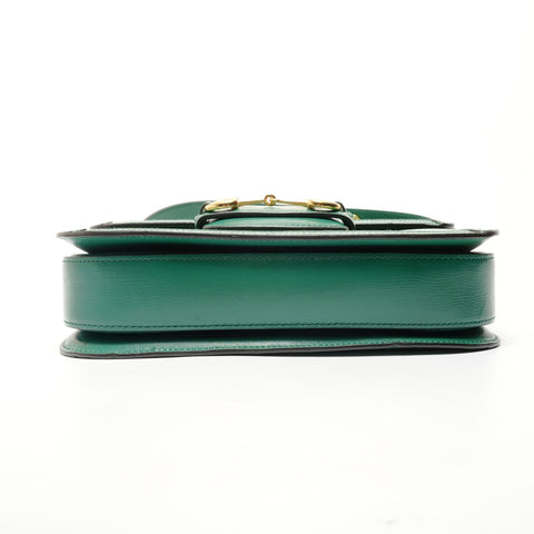 GUCCI Horsebit 1955 Medium Shoulder Bag green WS29064