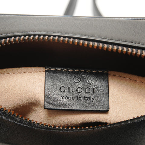 GUCCI GG Marmont Leather Shoulder Bag black WS29065