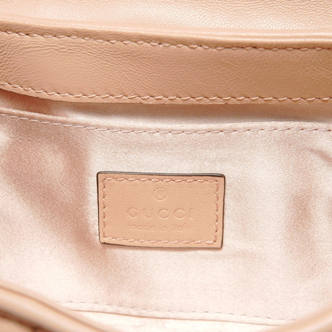 GUCCI horsebit leather Shoulder Bag pink WS29067