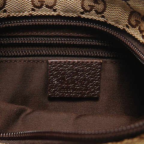 GUCCI Shelly line GG 帆布单肩包 棕色 WS29069