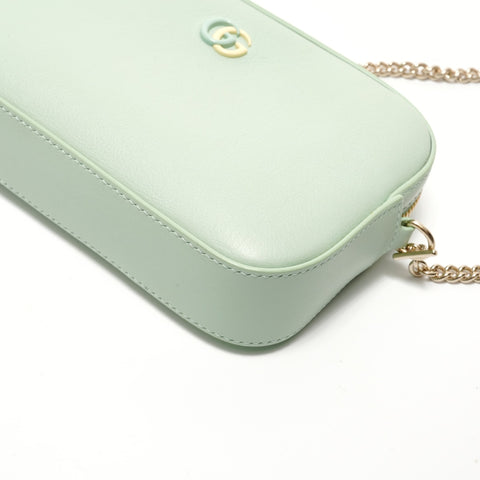 GUCCI Super Mini Marmont GG Shoulder Bag green WS29070