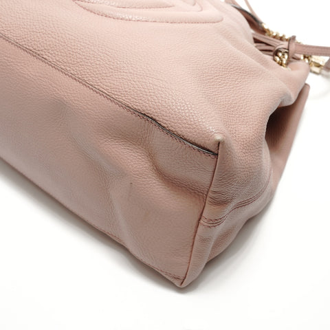 GUCCI Soho Interlocking G Chain Tote Bag pink WS29071